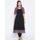 Women's Black ,Red And Blue Ajrakh Block Printed Umbrella Kurta Women's Black ,Red And Blue Ajrakh Block Printed Umbrella Kurta