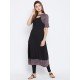 Women's Black ,Red And Blue Ajrakh Block Printed Umbrella Kurta Women's Black ,Red And Blue Ajrakh Block Printed Umbrella Kurta