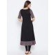 Women's Black ,Red And Blue Ajrakh Block Printed Umbrella Kurta Women's Black ,Red And Blue Ajrakh Block Printed Umbrella Kurta