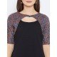 Women's Black ,Red And Blue Ajrakh Block Printed Umbrella Kurta Women's Black ,Red And Blue Ajrakh Block Printed Umbrella Kurta