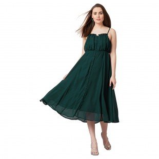 PANIT Women Fit and Flare Midi Dress PANIT Women Fit and Flare Midi Dress