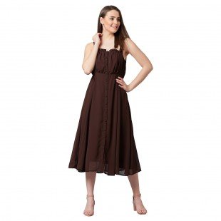 PANIT Women Fit and Flare Midi Dress PANIT Women Fit and Flare Midi Dress