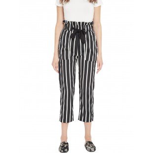 Women's black and white stripes high waist trouser  Women's black and white stripes high waist trouser