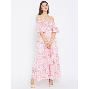 Women's Polyester Fit and Flare Maxi Dress Women's Polyester Fit and Flare Maxi Dress