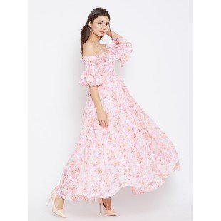 Women's Polyester Fit and Flare Maxi Dress Women's Polyester Fit and Flare Maxi Dress