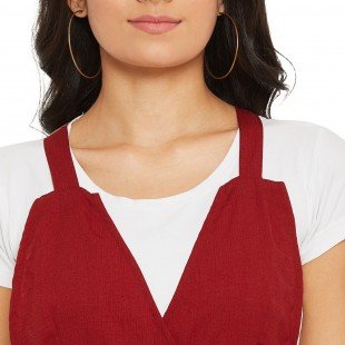 Women's Maroon Jumpsuit  Women's Maroon Jumpsuit