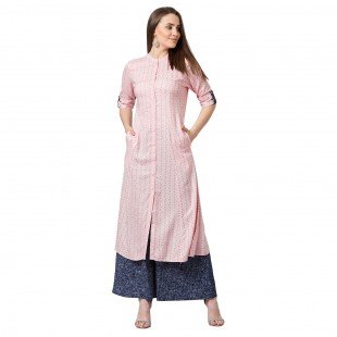 Women Straight Kurta And Palazzo Set Women Straight Kurta And Palazzo Set