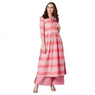 Women Anarkali Kurta And Palazzo Set Women Anarkali Kurta And Palazzo Set