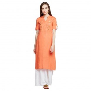 Solid Black Color Kurta