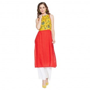 Women's Calf Length Straight Kurta Women's Calf Length Straight Kurta