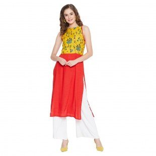 Women's Calf Length Straight Kurta Women's Calf Length Straight Kurta