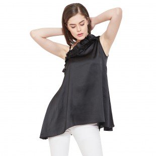 Women's Satin Fabric Regular Tops Women's Satin Fabric Regular Tops