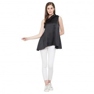 Women's Satin Fabric Regular Tops Women's Satin Fabric Regular Tops