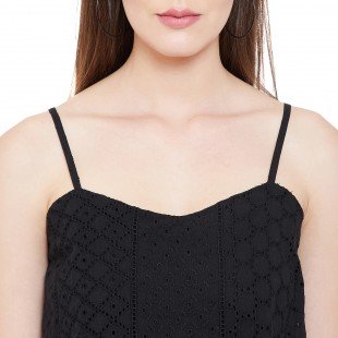 Women's Fit and Flare Midi Length Dress