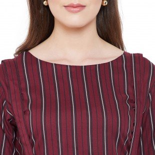 Women's Fit and Flare Midi Length Skirt and top