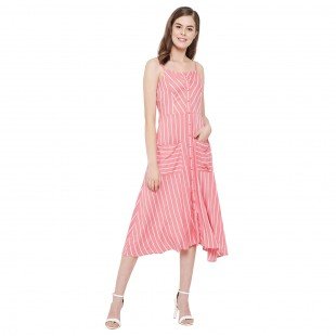 Women's A-Line Midi Length Dress