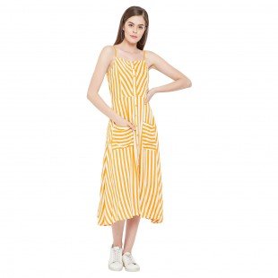 Women's A-Line Midi Length Dress