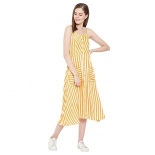 Women's A-Line Midi Length Dress