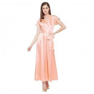 Women's Fit and Flare Midi Length Dress