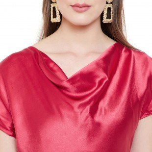 Women's Fit and Flare Midi Length Dress