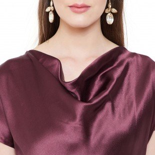 Women's Fit and Flare Midi Length Dress