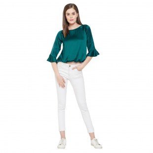 Women's Satin Fabric Regular Tops Women's Satin Fabric Regular Tops