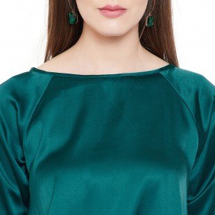 Women's Satin Fabric Regular Tops Women's Satin Fabric Regular Tops