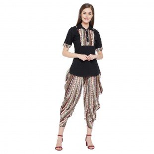 Women's Cotton Straight Kurta and Dhoti Pant Set Women's Cotton Straight Kurta and Dhoti Pant Set